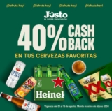 En Jüsto 40% de cashback en cervezas seleccionadas