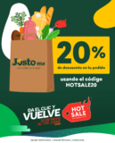 Código de cupón Jüsto Hot Sale 2020: 20% de descuento adicional en tu pedido de super
