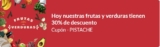 Código Jüsto de 30% de descuento en frutas y verduras