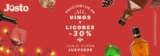 Código Jüsto de 30% de descuento en vinos y licores este 3 de diciembre