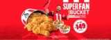 En KFC nuevo Super Fan Bucket desde $149 pesos