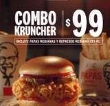 En KFC nuevo combo Kruncher a sólo $99