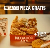 En KFC compra una mega box y llévate una pieza de pollo GRATIS