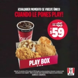 En KFC combo individual Play Box de $85 a $59