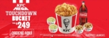 Nuevos paquetes KFC NFL Touchdown Bucket desde $199