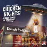 Promoción KFC Chicken Nights 2021: Piezas de pollo GRATIS los martes y jueves de las 6:00 al cierre