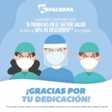 En Kepacrepa 50% de descuento para profesionales de la salud