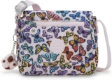 Bolso crossbody para mujer Kipling Sabian con diseño de mariposas baja de precio