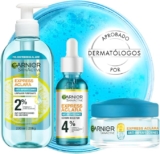 Kit anti-imperfecciones y anti-acné Garnier SkinActive Express Aclara con gel limpiador + crema hidratante + sérum booster bajan a su menor precio