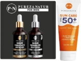 Kit sérum hidratante anti edad para hombres + sérum reparación nocturna para hombre + protector solar Sun Care FPS 50+ baja de precio + 3 msi