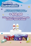 Promo KleenBebé Suavelastic canje de biberón Evenflo por $10 + $190 en productos