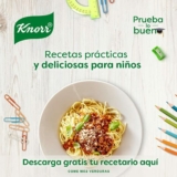 Recetario Gratis de recetas infantiles cortesía de Knorr