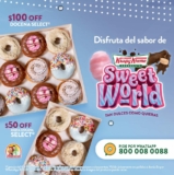 Promoción Krispy Kreme: $100 de descuento en docena Select al pedir por Whatsapp