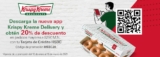 Código Krispy Kreme de 20% de descuento en compras mayores a $250
