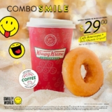 Combo Smile Krispy Kreme: Café americano + dona a $29 de lunes a viernes de 6:00 a 13:00