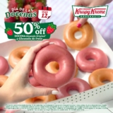 Día de las Docenas Krispy Kreme 12 de mayo 2026: 50% de descuento en donas glaseadas y fresa hoy