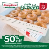 Día de las Docenas Krispy Kreme 12 de agosto 2026: 50% de descuento en donas glaseadas y blueberry hoy
