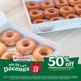 Día de las Docenas Krispy Kreme 12 de septiembre: 50% de descuento en donas glaseadas hoy