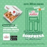 En Krispy Kreme media docena de donas Gratis con tu primer compra desde la app sólo este 30 de enero