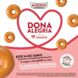 Promoción Krispy Kreme Dona Alegría: Dona glaseada gratis este 14 de junio si donaste sangre