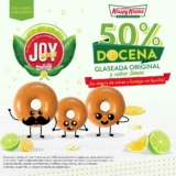 En Krispy Kreme 50% de descuento en docena sabor limón y docena glaseada original este fin de semana