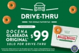 Promoción Krispy Kreme Drive-Thru: Docena glaseada a sólo $99 durante 2021