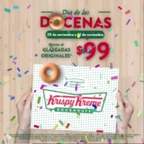 Krispy Kreme Día de las Docenas 20 al 22 de noviembre: docena glaseada original por $99