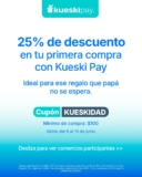 25% de descuento en tu primera compra con Kueski Pay en comercios participantes