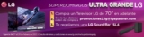 Promoción del Super Bowl LG: barra de sonido Gratis en la compra de una pantalla