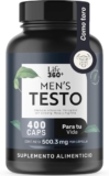 Suplemento alimenticio para hombres Mens Testo con 400 cápsulas baja a su menor precio + 10% adicional con Planea y Ahorra