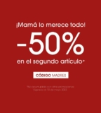 Promoción LOB Día de las Madres: 2do a mitad de precio en prendas para mujer y hombre