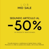 Mid Sale LOB: Segundo artículo a mitad de precio en tiendas y online