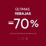 Últimas Rebajas LOB: Hasta 70% de descuento