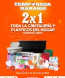 Temporada Naranja 2024: 2×1 en cristalería y plásticos del hogar