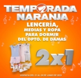 Temporada Naranja 2023: 2×1 en lencería, pijamas, calcetines, ropa interior, toallas, etc.
