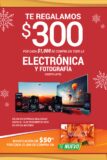 En La Comer $300 de descuento por cada $1,000 de compra en electrónica y fotografía