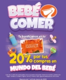 Promoción Bebé Comer: 20% de bonificación en compras en mundo del Bebé