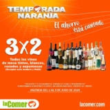 Folleto La Comer Temporada Naranja 2024: 3×2 en vinos y más del 3 al 9 de julio