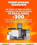 Temporada Naranja 2022: $300 de descuento por cada $1,000 de compra en línea blanca y microondas