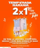 Temporada Naranja 2023: 2×1 en lencería, corsetería, medias y ropa de dormir para dama