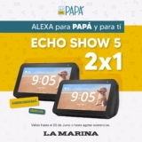 2×1 en Amazon Echo Show bocina inteligente en la Marina
