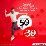 Puntos Rojos La Marina: Hasta 50% de descuento + 30% adicional