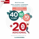 Rebajas La Marina: Hasta 70% de descuento + 20% adicional en ropa, calzado y accesorios