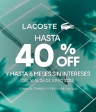 Venta de Fin de Temporada Lacoste 2025: Hasta 40% de descuento