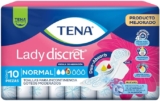 10 pack toallas Tena Lady Discret Normal bajan a su menor precio