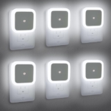Juego de 6 luces LED nocturnas enchufables con sensor de movimiento bajan de precio