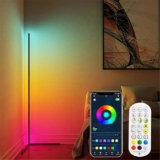 Lámpara de pie inteligente multicolor con control por app y control remoto baja a un gran precio + 3 meses sin intereses