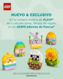 En tiendas LEGO llévate el set Adornos de pascua de regalo con compra mínima