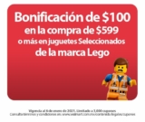 Promo Reyes Magos Lego: $100 de bonificación en compras de $599 o más en sets seleccionados