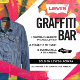 Grafitti Bar Levis: Personaliza tu prenda gratis en la Levi’s Store Acoxpa
